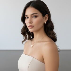 Elegant Gold Butterfly Necklace for Women